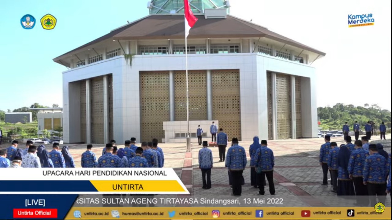 Upacara Hardiknas 2022 di Kampus Untirta Digelar Secara Hibrid